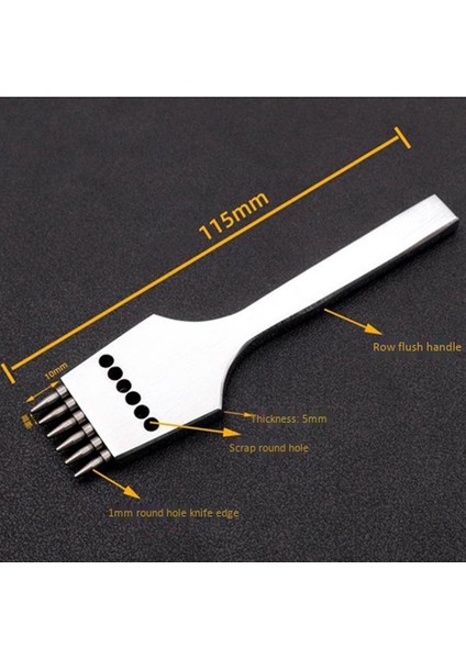 3pcs 4mm Deri Zanaat Yuvarlak Delikli Deri Yumruk Çıkarılabilir Dikiş Delme Keski Aleti/set (Yurt Dışından) modelleri