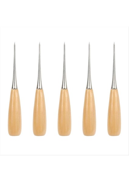 10 Adet Deri Dikiş Ahşap Ahşap Tutulmuş Deri El Sanatları Ahl Araçları Deri Dikiş Deri Çalışma Için Ahling (Yurt Dışından) fiyatları