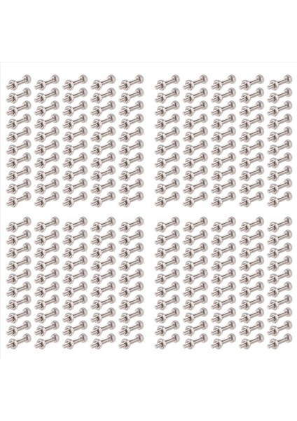 200SET M2X10MM Altı Soket Başlık Tuckled Kapak Vidaları Cıvatalar Somun (Yurt Dışından)