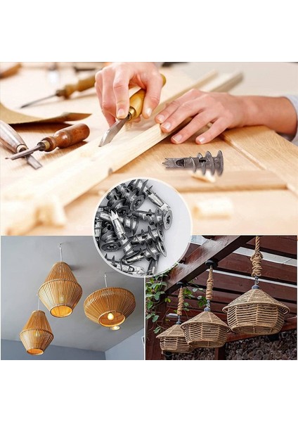 160 Pcs Metal Self Ankrajı Vidalı Dübeller Vidalı Dübeller Tek Katmanlı ve Çift Kaplı Alçı Için 4 5 x 35MM (Yurt Dışından) fırsatları