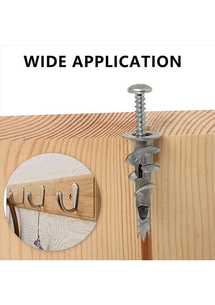 160 Pcs Metal Self Ankrajı Vidalı Dübeller Vidalı Dübeller Tek Katmanlı ve Çift Kaplı Alçı Için 4 5 x 35MM (Yurt Dışından) indirimleri