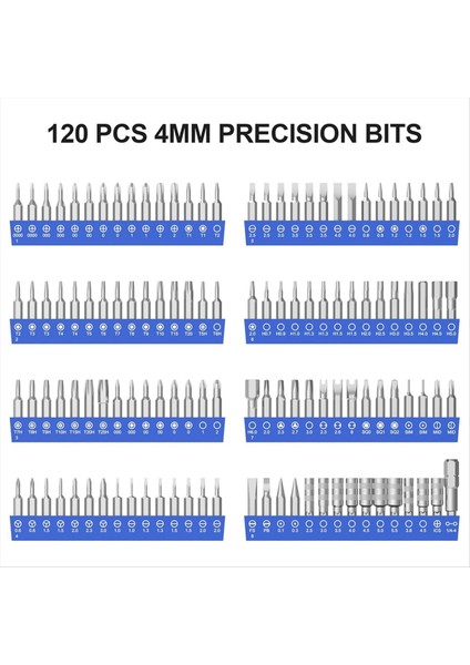 142 1 Hassas Bilgisayar Tornavida Kiti 120 Bit Manyetik Onarım Aracı Kitli Tornavida (Yurt Dışından) modelleri
