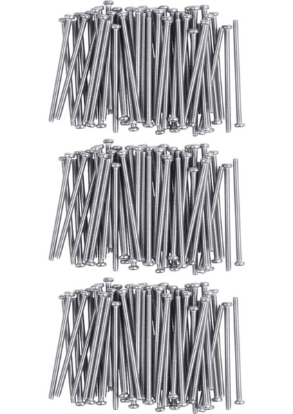 M2 5 x 40MM 304 Paslanmaz Çelik Phillips Yuvarlak Kafa Vidaları Cıvata 180PCS (Yurt Dışından)