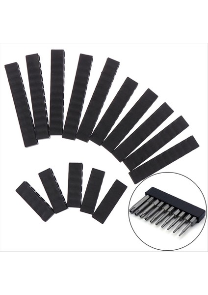 15PCS 12 Delik Hex Shank Tornavida Biti Tutucu Plastik Kafa Depolama Matkap Standı Güç Aksesuarları (Yurt Dışından) fırsatları