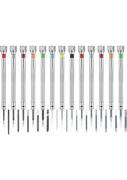13 Adet Profesyonel Tornavida Seti Mikro-Hassas Tornavida Kiti 0 6-2 0mm 13 Izleme Onarımı Için Ekstra Değiştir Bıçağı (Yurt Dışından)