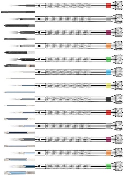 13 Adet Profesyonel Tornavida Seti Mikro-Hassas Tornavida Kiti 0 6-2 0mm 13 Izleme Onarımı Için Ekstra Değiştir Bıçağı (Yurt Dışından) fırsatları