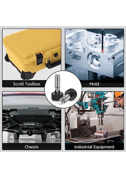 Hızlı Serbest Bırakma Pimleri Kiti Tutuklu Kalıplı Paslanmaz Çelik Kilit M6 Hızlı Serbest Bırakma Pimleri Rolling Toolbox (2 Set) (Yurt Dışından) indirimleri