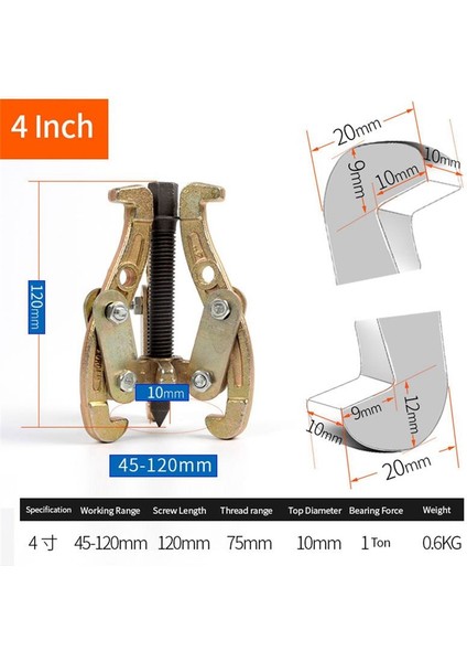 4 Inç 3-Claw Lamar Çok Fonksiyonlu Mekanik Lamar Yatak Çekme 2-Claw Otomatik Onarım Lamar Aracı (Yurt Dışından) indirimleri