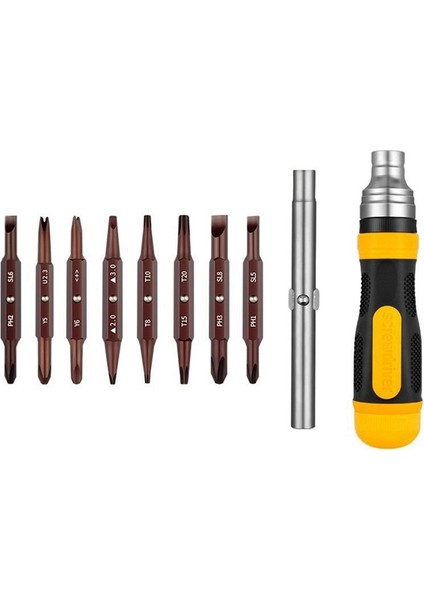 19 1 Arada Çok Işlevli Cırcır Tornavida Seti Tornavida Tornavida Güvenlik Bakım El Aletleri (Yurt Dışından)
