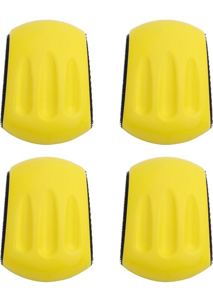 4x 5 Inç El Zımparalama Bloğu Kanca ve Döngü Zımpara Kağıdı El Pedi Parlatma Pedi Aşındırıcı Aletler (Yurt Dışından)