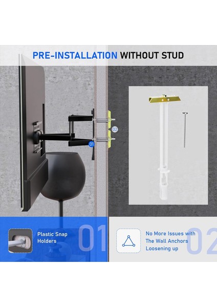 Tv Montaj Kiti Için Dahil Edilen Cıvatalı Çapa Ağır Hizmet Tipi Içi Boş Alçıpan Ankrajları Içi Boş Duvar Ankrajları 12 Paket Tutar (Yurt Dışından) fırsatları