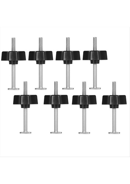 8 Set T Cıvatası Kişi Kiti T Vidalı ve Plastik Düğme Somun - Ahşap Işleme Aracı Jig Vidalı Armatürü 1/4in ve T -Track ile Kullanın (Yurt Dışından)