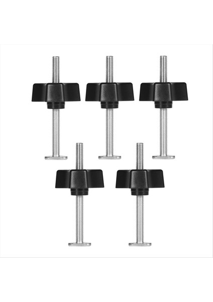 5 Set T Cıvatası Knob Kiti T Vidalı ve Plastik Düğme Somun - Ahşap Işleme Aracı Jig Vidalı Armatürü 1/4in ve T -Track ile Kullanın (Yurt Dışından)