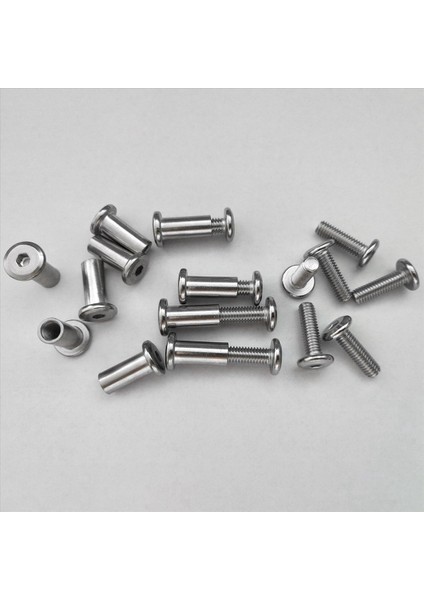 80 Pcs Vida Post 5/16 Inç (8mm) Delik Dia Erkek M6X20MM Kadın M6X18MM Kemer Toka Bağlama Cıvataları Deri Bağlantı Elemanı (Yurt Dışından) modelleri