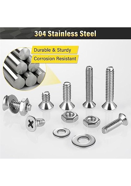 Ev Projeleri Için 900 Pcs Fındık ve Cıvatalar Ürünlük Kiti - Paslanmaz Çelik Makine Vidaları Çiftlik Kiti (Yurt Dışından) indirimleri