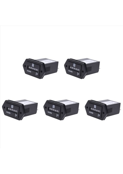 5x AC100-250V Elektromekanik Saat Sayacı (Yurt Dışından)