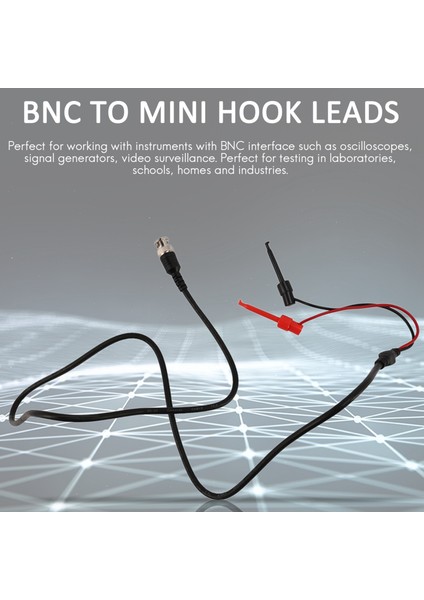 Osiloskop Probları Bnc&#39 Den Timsah Timsah Klipsleri Bnc&#39 Den Mini Kanca Kurşunları Bnc&#39 Ye Çift Istifleme Muz Erkek Fiş Kablosu (Yurt Dışından) indirimleri