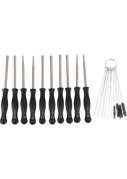 10 Pcs Ayarlayın Karbüratör Ayarlama Tornavida Alet Kiti Karbonhidrat Temizleme Iğneleri ile Walbro Zama Ryobi Için Fırçalar (Yurt Dışından)