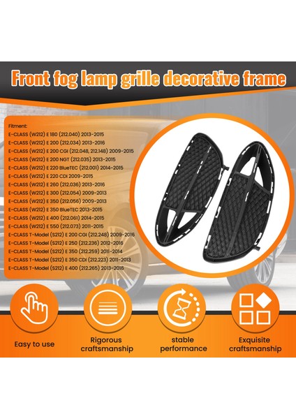 Mercedes Benz E Sınıfı W212 Sol ve Righ Ön Sis Lambası Grille Kapak Trim Çerçevesi 212851922 &amp 2128852022 (Yurt Dışından) indirimleri