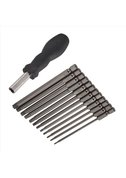 13PCS 100MM Torx Uzun Tornavida Bitleri Seti Manyetik Torx Bit Seti T6-T40 1/4 Inç Hex Shank Elektrikli Tornavida Araçları (Yurt Dışından) modelleri