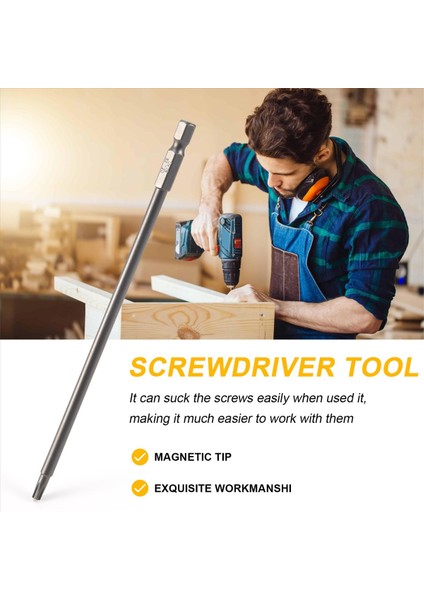 1/4 Inç Shank T20 Manyetik Torx Güvenlik Tornavida Biti 150MM Uzunluğunda (Yurt Dışından) indirimleri