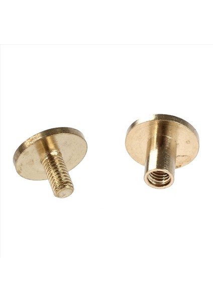 60X Arc Katı Pirinç Düğmesi Saplama Vidalı Tırnak Vidası Sırt Deri Perçin Kemeri 6mm (Yurt Dışından) modelleri