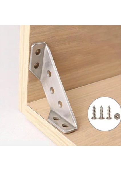 Evrensel Paslanmaz Çelik Mobilya Köşe Konnektörü Tırnaklarla Ahşap Için Metal Açılı Parantez Boğaz B (Yurt Dışından) indirimleri