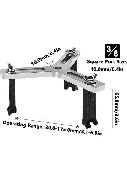 Üç-Pençe Evrensel Otomobil Yakıt Deposu Kapağı Sökme Anahtarı Benzin Pompası Kapak Anahtarı Yakıt Pompası Sökme Aracı (Yurt Dışından) indirimleri