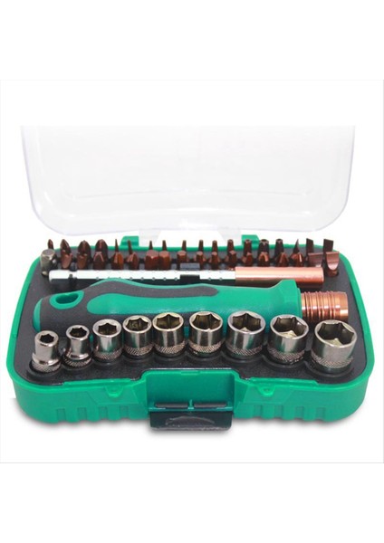 47 Arada Kombinasyon Seti Tornavida Seti Soket Tornavida Kafa Sökme Makinesi Ev Alet Seti (Yurt Dışından) fırsatları