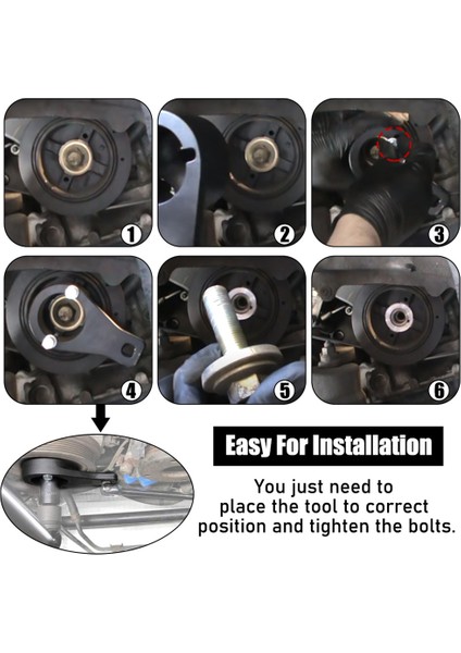 Harmonik Damper Kasnak Tutma Aracı Krank Mili Krank Tutucu Aracı Çıkarma Aracı Toyota Lexus Için (Yurt Dışından) indirimleri