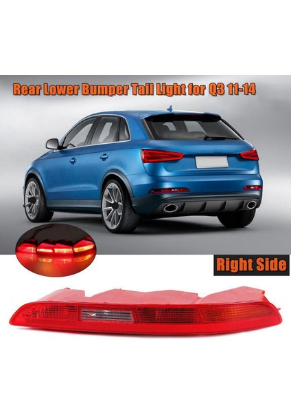 2x Araç Arka Tampon Kuyruk Işığı Reflektörü Işık Park Freni Işığı Audi Q3 2011-2015 8u0 8U0945095 Sol ve Sağ (Yurt Dışından) indirimleri