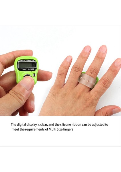 LCD Parmak El Halkası Örme Sırası Taksit Sayaç Pedometresi Dijital El Taliye Renk (Yurt Dışından) fırsatları
