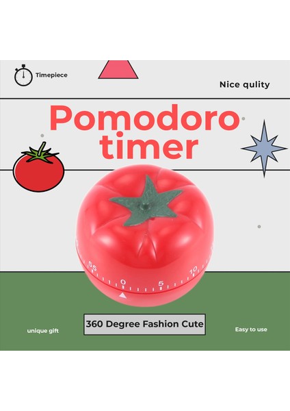 1-60 Dakika 360 Derece Moda Sevimli Kapalı Mutfak Pratik Domates Mekanik Geri Sayım Zamanlayıcı (Yurt Dışından) fırsatları