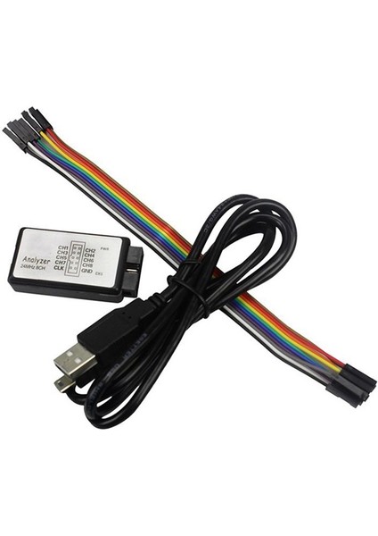 USB Mantık Analizörü Tek Çip Mikrobilgisayar Arm Fpga Hata Ayıklama Aracı Için Uygun 24M Örnekleme 8 Kanal (Yurt Dışından) modelleri