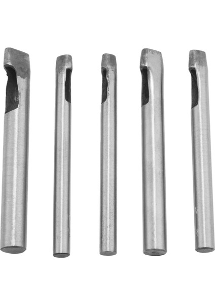 5pcs Hollow Del Punch Set Set Oval Şekar Deri Çalışma Için Deri Deri Deri Del Punch Cutter (4X6MM 4X7MM 4X8MM 4X10MM 4X12MM) (Yurt Dışından)