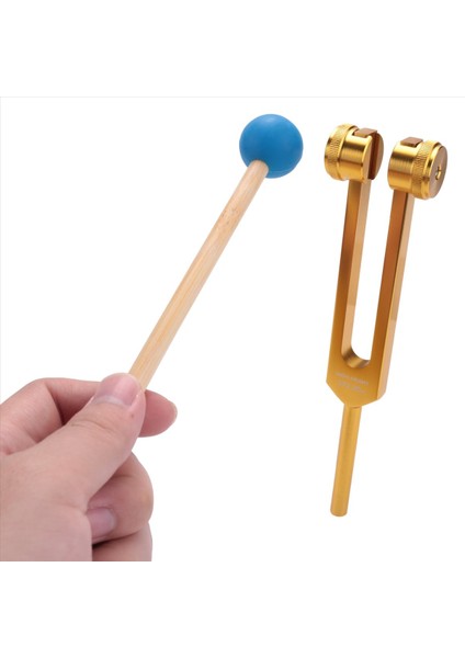 Tuning Fork 7 Çakralar+1 Soul Amaçlı Ağırlıklı Ayarlama Çatalları Alüminyum Alaşım Enstrümanı 126 22-141 27 Hz Vb Golden (Yurt Dışından)