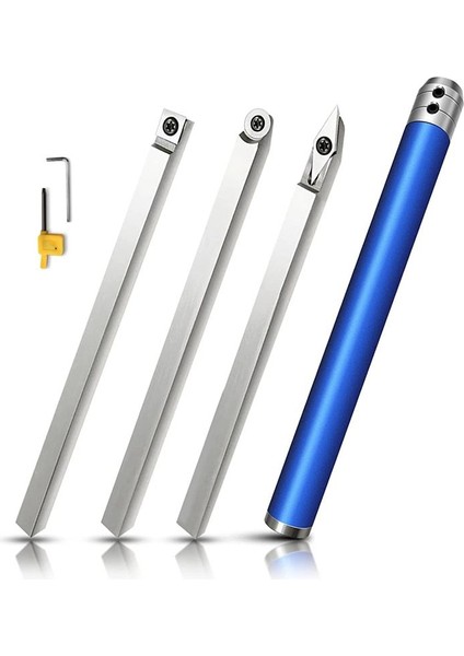 Karbür Uçlu Ahşap Dönüş Araçları Set Son Torna Kaba Sonlandırıcı Kuğu Boyun Oyuk Araçları ve Değiştirilebilir Kulp (Yurt Dışından)