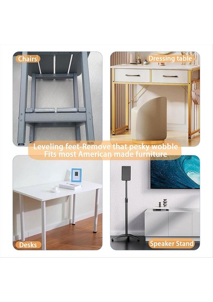 1/4 Inç Iplik Tesviye Ayakları 16 Adet T-Futatası ile 16 Adet Mobilya Tesviye Ayarlanabilir Mobilya Ayakları Dişli Vida Içinde (Yurt Dışından) fırsatları