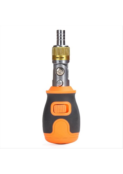 Bir Taşınabilir Çok Fonksiyonlu S2 Parti Kafası 2 Yönlü Cırcırlı Ayarlanabilir Açı Çiğneme Kiti Turuncu (Yurt Dışından)