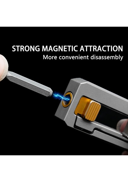 Titanyum Alaşım Tornavida Manyetik Küçük Bakım Kombinasyonu Çok Fonksiyonlu Taşınabilir Açık Edc Araçları (Yurt Dışından) modelleri