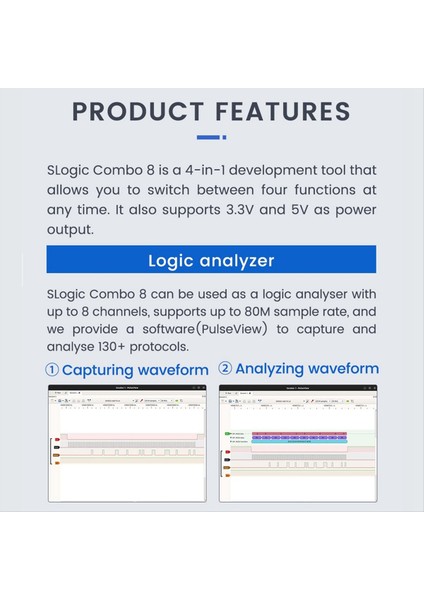 Slogic Combo 8 Slogik Analizör Daplink Cklink Hata Ayıklayıcı Aracı Beyaz (Yurt Dışından) fırsatları