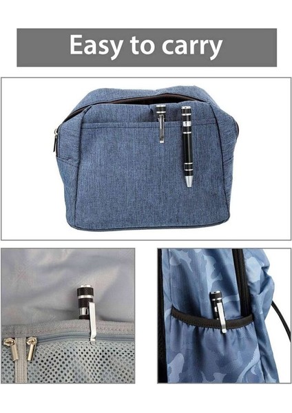 8 Adet Kalem Tornavida Kullanışlı Alet Sekiz Bir Manyetik Cep Tornavida Çok Fonksiyonlu Mini Gadgets Onarım Aletleri (Siyah) (Yurt Dışından)