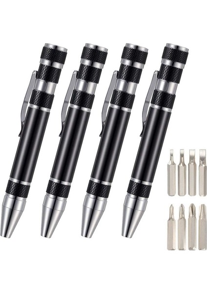 8 Adet Kalem Tornavida Kullanışlı Alet Sekiz Bir Manyetik Cep Tornavida Çok Fonksiyonlu Mini Gadgets Onarım Aletleri (Siyah) (Yurt Dışından) indirimleri