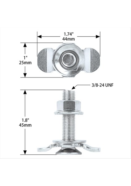 L Track Dişli Saplama Bağlantı Parçaları L Track Rays Gümüş ile Kullanılan L-Track Dişli Çift Saplama Tabet Bağlantısı Down (Yurt Dışından) fiyatları
