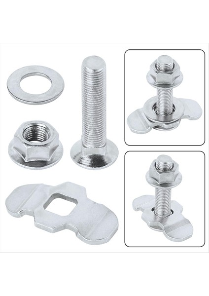 L Track Dişli Saplama Bağlantı Parçaları L Track Rays Gümüş ile Kullanılan L-Track Dişli Çift Saplama Tabet Bağlantısı Down (Yurt Dışından) modelleri