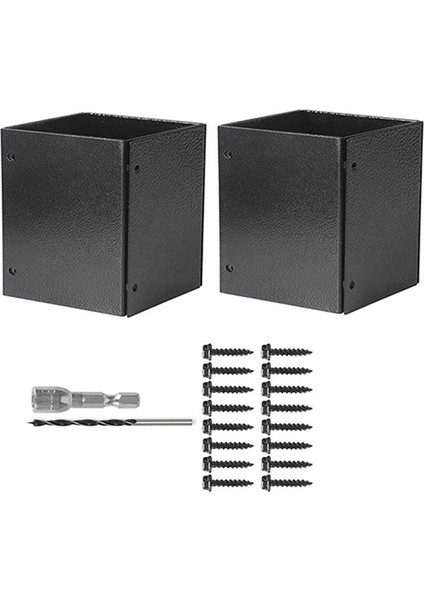 Paslanmaz Çelik Ayarlanabilir (Aralık 3 3-6 Inç) Post Koruyucu Ahşap Posta Kutuları Çitleri Çim Biçme Makinesi Yağmur Hasarından Korur (Yurt Dışından)