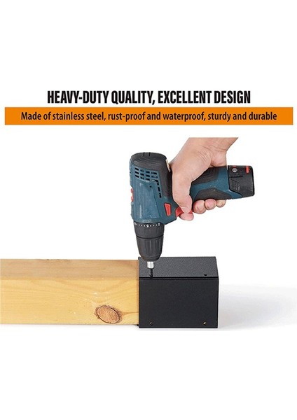 Paslanmaz Çelik Ayarlanabilir (Aralık 3 3-6 Inç) Post Koruyucu Ahşap Posta Kutuları Çitleri Çim Biçme Makinesi Yağmur Hasarından Korur (Yurt Dışından) modelleri