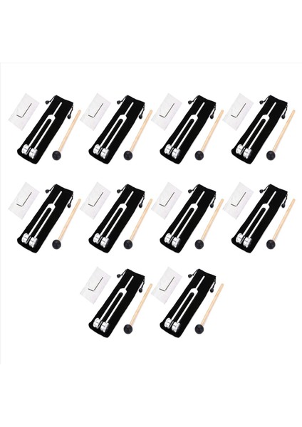 10X 128 Hz Tuning Çatal Ağırlıklı Biyo-Akustik Ayarlama Çatal Terapi Için 128 Hz Akustik Kaydırma Ayarlama Çatal (Yurt Dışından)