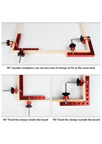 90 ° Konumlandırma Kareler Ağaç Işleme Köşesi Kelepçesi Için Sağ Açılı Kelepçeler Dolaplar Için Kelepçe Kelepçe Aracı (Yurt Dışından) fiyatları