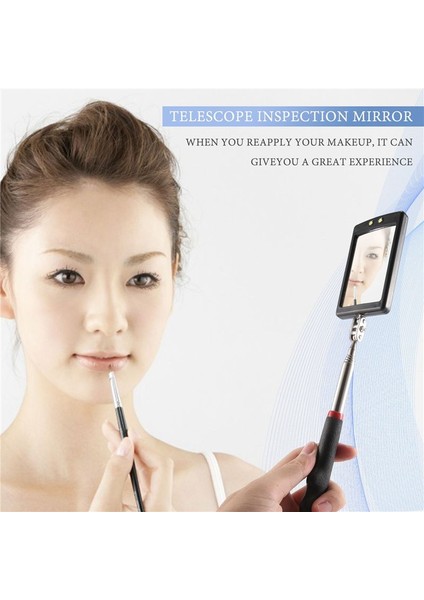 4 Adet Teleskoplama Denetim Aynası LED Işıklı Esnek Inceleme Aynası Yuvarlak +Kare Ayna Teftiş Aracı (Yurt Dışından) modelleri